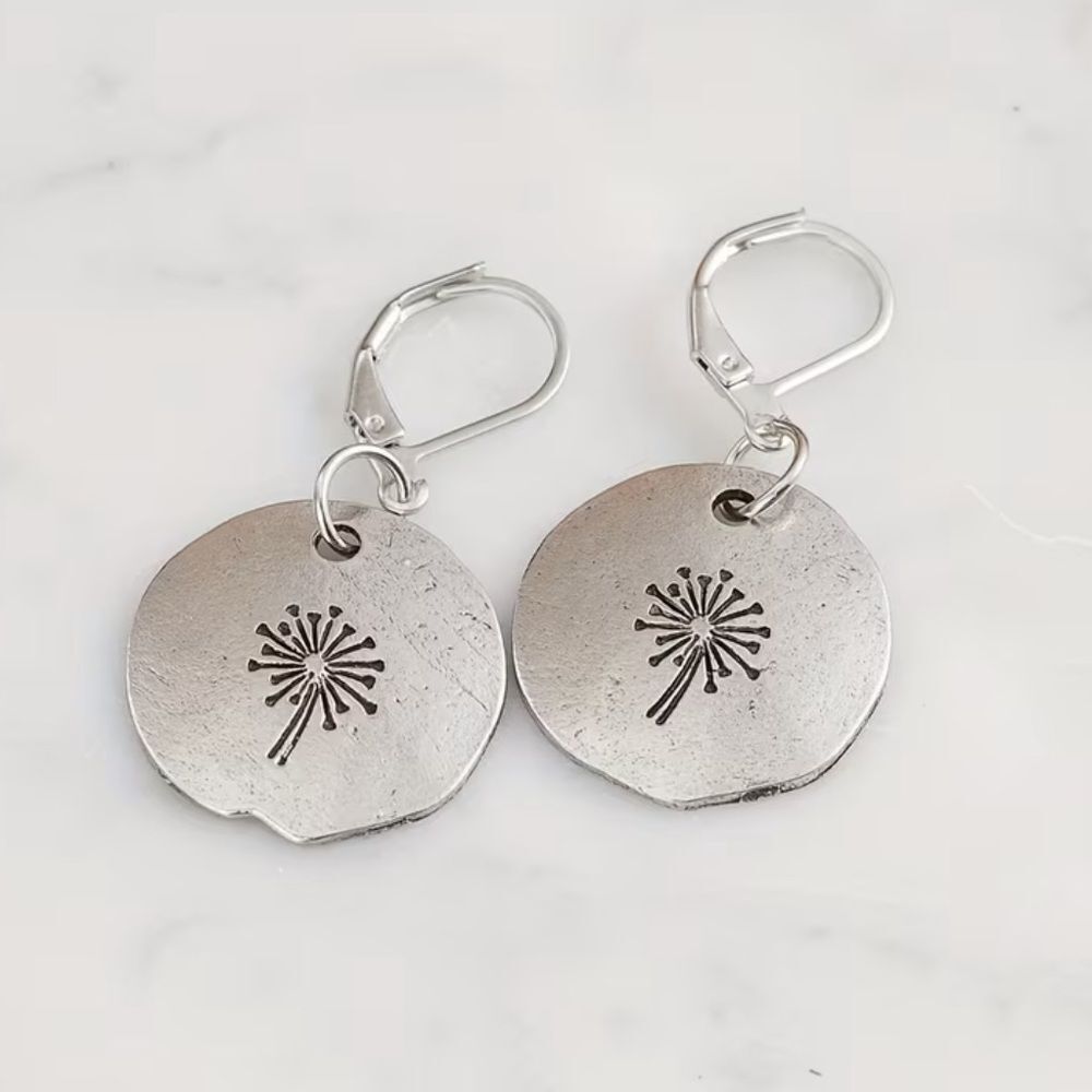 Boho flower earrings #2301